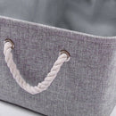 3 Pcs Grey Storage Basket Rectangular Storage Bins Baskets Linen Storage Or