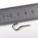 50 Pieces Screw Eye Hooks Eye Pins Eyelet DIY Craft Curtains Hanging Screws