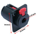Speaker Audio Jack 6.35mm Connector 1/4 inch Female Socket Panel Mounted RCA JR