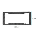 Carbon Fiber License Plate Frames Cover for Front Rear Bracket with Screws A