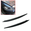 Carbon Fiber Headlight Eyebrow Eyelid Cover For VW Golf 7 GTI GTD R MK7 13-2017