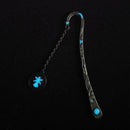Luminous Night Elf Sun Bookmark Label Read Maker Feather Book StationerySilver F