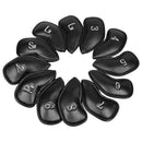 12pcs Waterproof Golf Iron Head Cover Protective Headcover Protector Guard