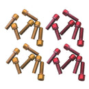 24Pc M5x18 Carbon Steel Bike Disc Brake Caliper Bolts Fixing MTB Rod Bike Screws
