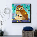5D DIY Full Drill Diamond Painting Owls Cross Stitch Embroidery Ornaments
