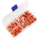 Open Barrel Copper Ring Lug Terminals Wire Crimp Connector Assortment Kit O J3M9