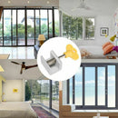 4 Sets Adjustable Sliding Window Locks Stop Aluminum + plastic Door Frame S