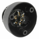 Tirol 7 Pin Car Trailer Plug + 7 Pin Trailer Light Connector Round Socket N