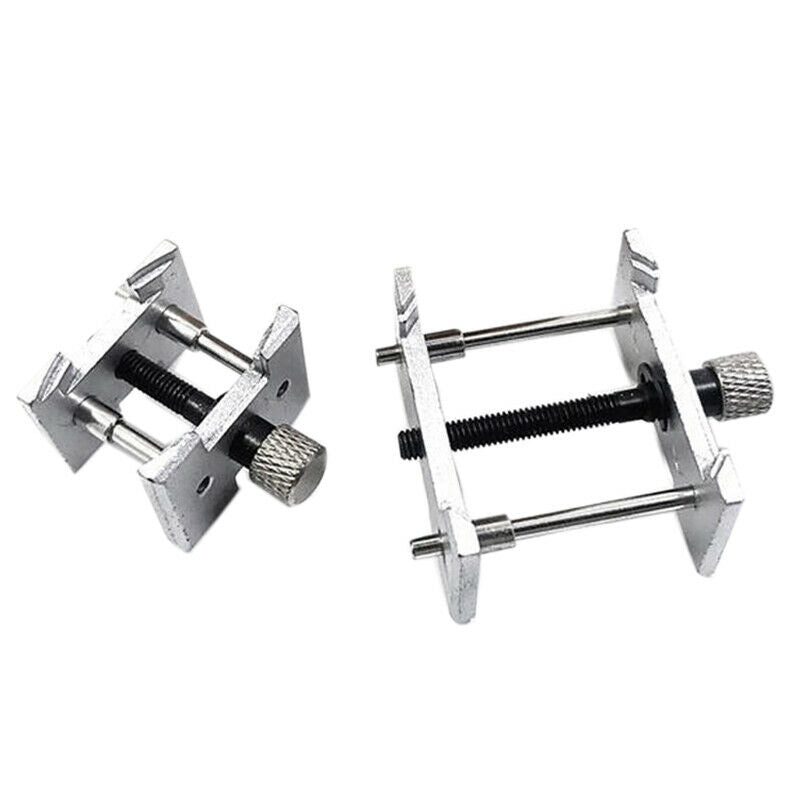 1 Set 2 Pcs Two-In-One Watch Case Metal Movement Holder Watchmaker Clamp Re