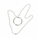 5X(Magic Ring Necklace Metal Magic Trick Props Knot L1U5)