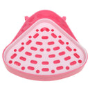 Small Animal Pet Cat Rabbit Guinea Mice Pig Hamster Corner Litter Trays Pla