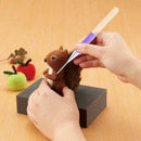 Wool Embroidery DIY Needle Felting Handle Holder with 2 Conversion Needles