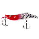 12Pcs 8Cm/14G Fishing Lure Lead Sinker Jigs Octopus Wood Shrimp Bait with S