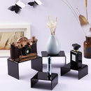 1 Set Black Acrylic Display Risers, Jewelry Display Riser Shelf Showcase