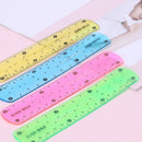 1PC Soft 15cm Ruler Multicolour Creative Flexible Stationery Rule School Supply