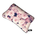 Cute pattern Pouch Travel Case Cosmetic Makeup Bag (Pink roses)