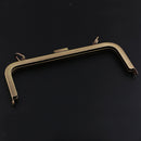 21cm Meta Frame Purse Frame Kiss Clasp Lock Squared Bag Clutch Frame Bronze