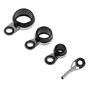 8pcs Telescopic Fishing Rod Guides and Tips Repair Kit Ceramic Ring Saltwater