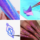 13pcs Nail Art Stickers DIY Fire Flame Holographic Adhesive Tape Manicure Decals