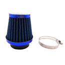 48mm Tapered Motorcycle Air Filter Mushroom Head Pod Filter Cleaner Blue