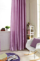 100x200cm Satin Window Curtain Balcony Blackout Drapes Panel Valances Purple