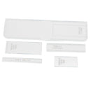 5pcs/set Clear Acrylic Key Bag Pattern Template Tool for Leather Bag Making
