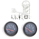 2 Pieces Black Boat Auto Fuel Gas Level Gauge 0-190 Ohms Universal Assembly
