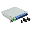 Fiber Optic Plc Splitter 1 x 8 Insertion Outdoor Electrical Splitter / Lgx