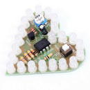 Electronic Heart Shape Breathing Lamp Kit Breathing LED Suite White Productio JR