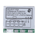 4S 100A 12.8V w/balance LiFePo4 LiFe 18650 battery cell BMS protection PCB boaMO