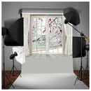 3x5FT Photography Backdrop Blossom Flower Window Curtain Studio Photo Backg