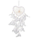 1x White Heart Dreamcatcher Dream Catcher DIY Romantic Wedding Decoration