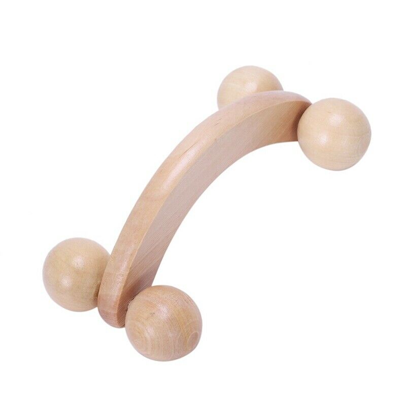 Body Neck Shoulder Handheld Massage Roller Relaxation Massager Tool Z3Y5