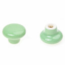 5 x Round Ceramic Kitchen Cabinet Handles Pull Buttons pull handle(Green) S7T8