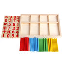 Math Manipulatives Wooden Counting Sticks Baby Kids Preschool Educational Toys