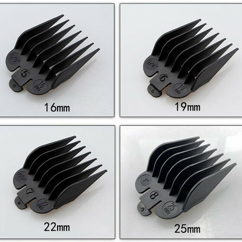 8Pcs/Set Hair Clipper Limit Comb Attachment Clipper Guide Comb Black Limit C Gn