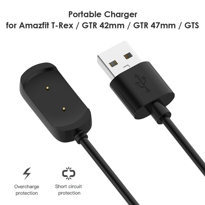 3.28ft USB Charger Cable for Amazfit T-Rex GTR 42mm 47mm GTS Smartwatch A