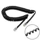 10ft Telephone Handset Phone Extension Cord Coil Line Cable Wire Black AU