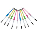 10 Pieces Rhinestone Handle Eyes Makeup Tool Eyelashes Mascara Comestics Brushes
