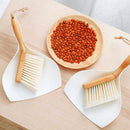 Bamboo handle brooms shovel set household plastic cleaning brush broom dust3C