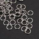500 Stainless Steel Open Jump Rings 7mm Dia. Findings Y5A7
