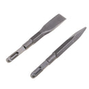 2pcs Square Shank Point & Flat  Rotary Hammer Drill Bits 14mm x 180mm