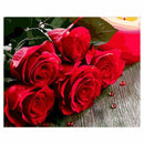 Paint By Number Kit DIY Oil Painting Cloth Digital Home Decor, Rose H3A2
