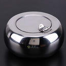 Universal Drum Shape Ashtray Stainless Steel Cigarette Cigar Smoking Ash Tray
