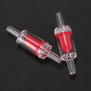 8-Piece Plastic Aquarium Check 1-Way Valve Air Pump Co2 Diffuser Set, Red/W T1U3