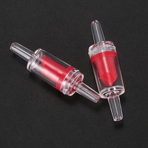 8-Piece Plastic Aquarium Check 1-Way Valve Air Pump Co2 Diffuser Set, Red/W T1U3