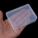 9cm*6.5cm*3cm Transparent Plastic Storage Box Clear Square Multipurpose FE JR