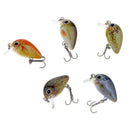 5Pcs Micro Crank Baits Bass Swimbaits Tackle Hard Baits Minnow Fishing Lures