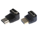 90 Degree+ 270 Degree Right Angle HDMI Male to Female HD Adapter for HDTV