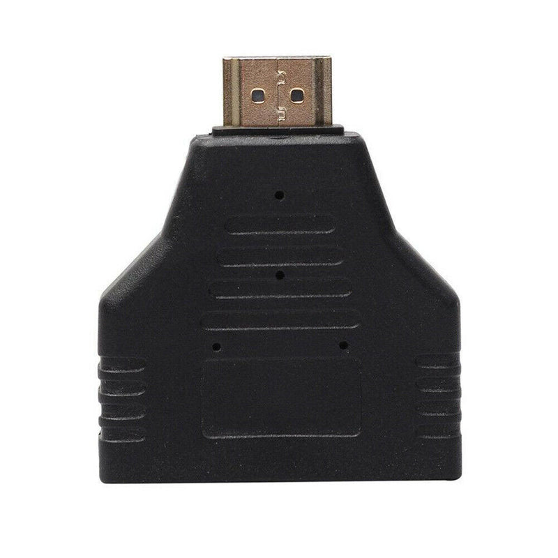 HDMI Male To Dual Female 1 to 2 Way Splitter Adapter For HD TV